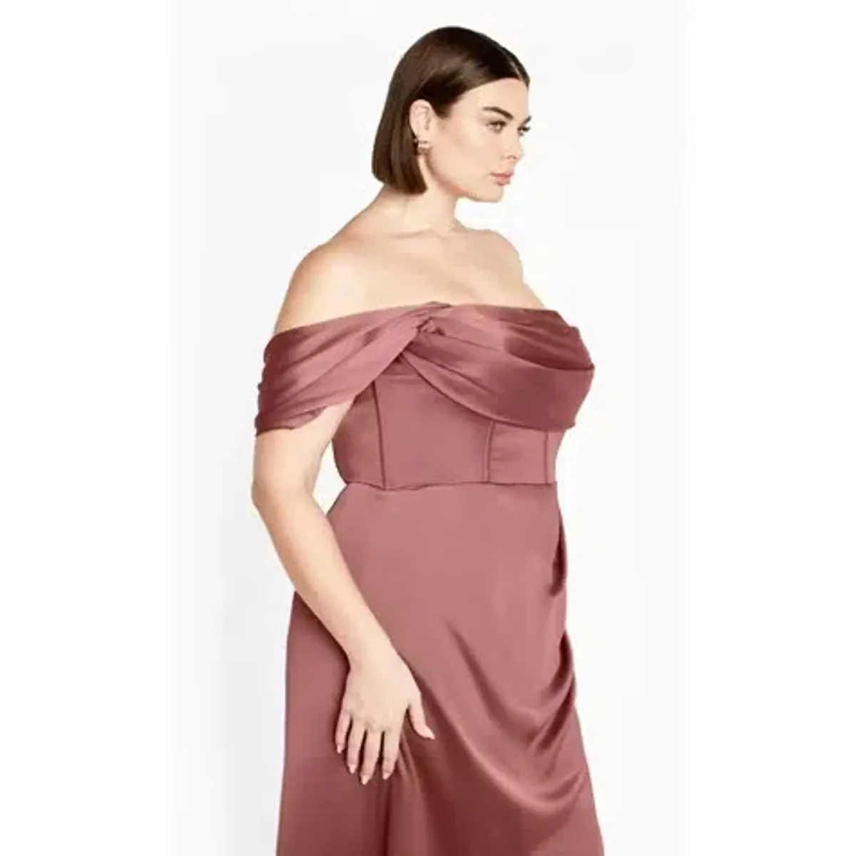 City Chic forbidden love maxi dress size 16 - Rose - Image 3