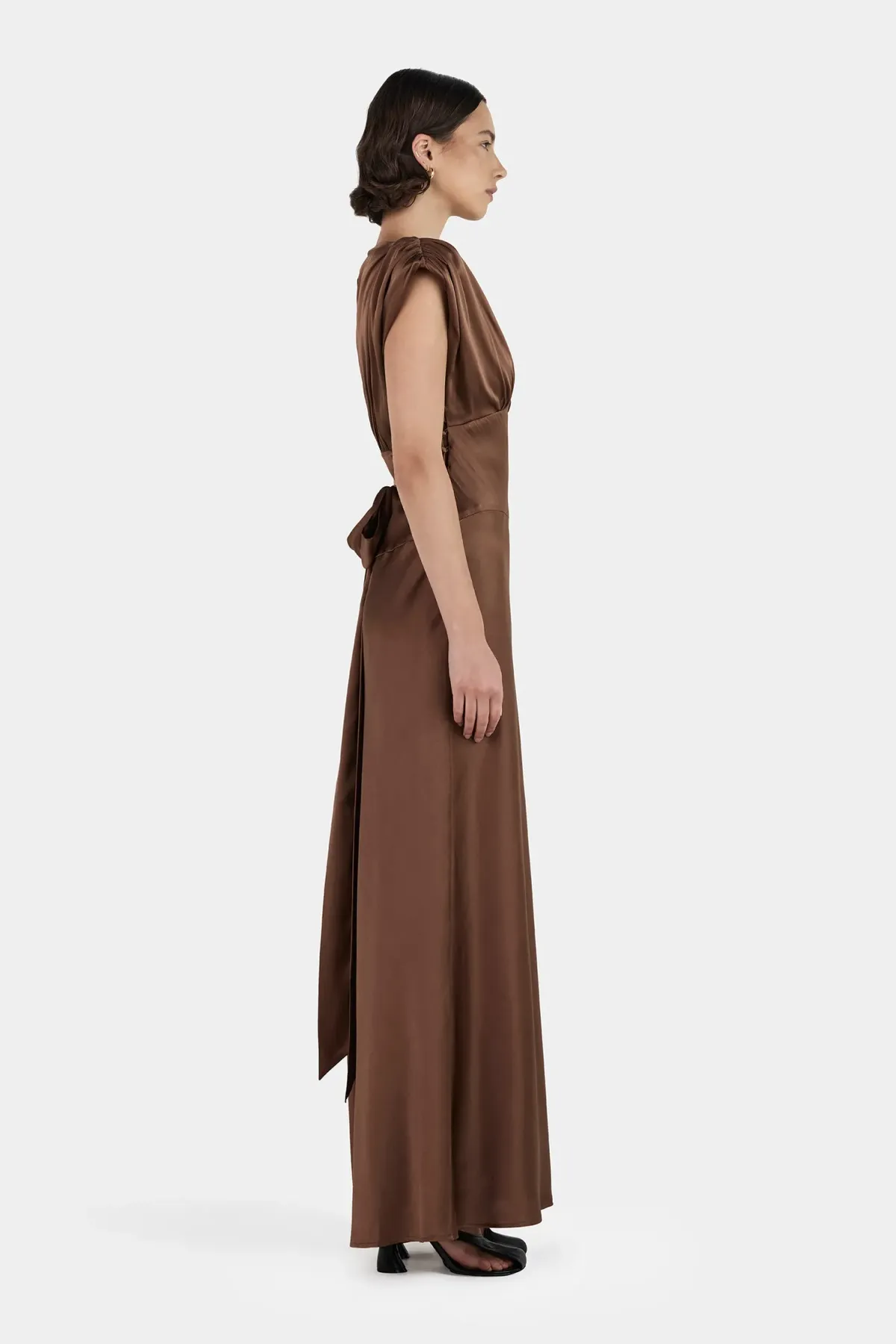 Hansen And Gretel Meredith Silk Dress Biscuit Size 6 - Image 6