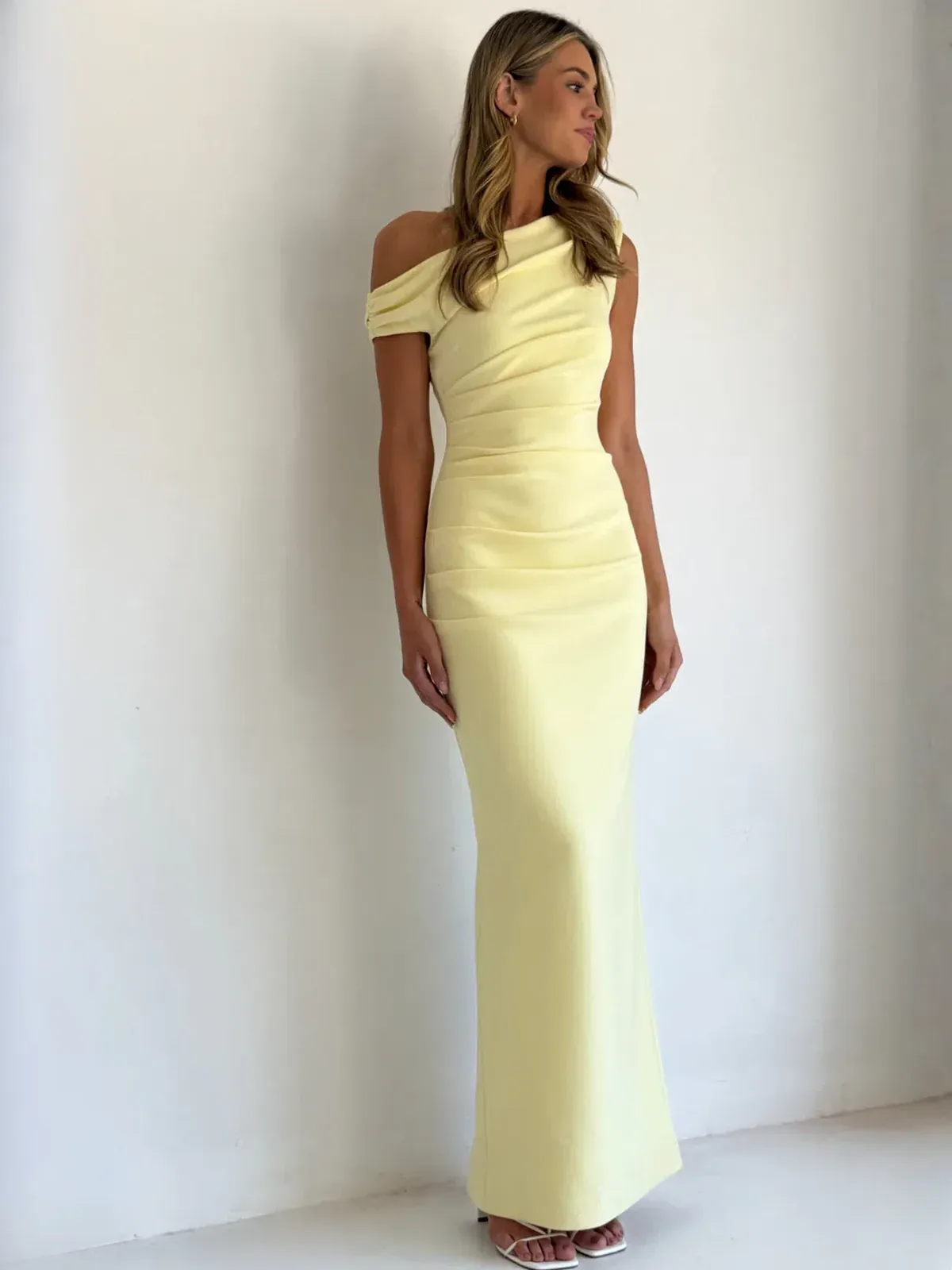 By Nicola Sophia Maxi Dress size 14 Pastel Lemon - Image 2