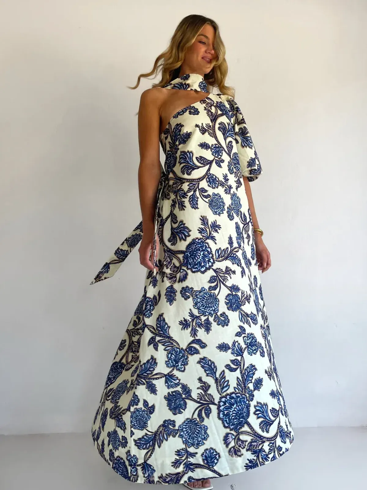 By Nicola Isla Maxi Dress size 8 Blue Paisley  - Image 1
