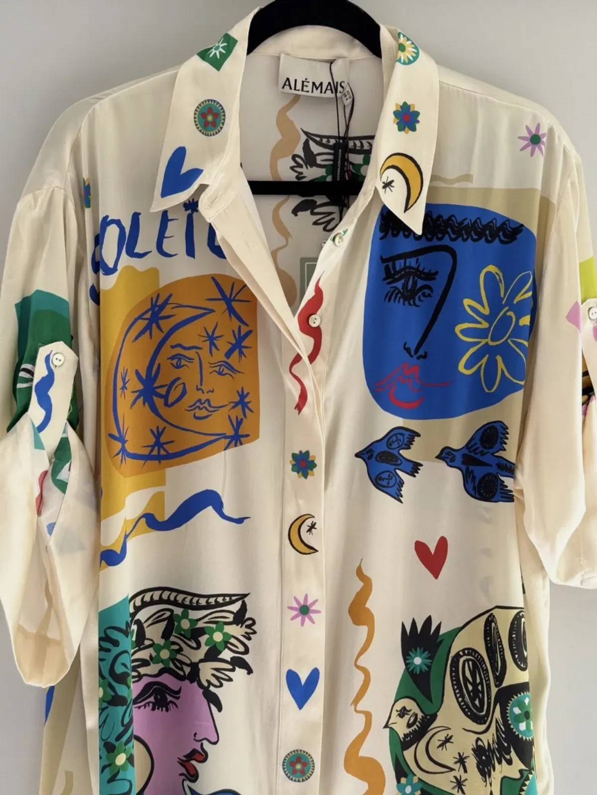 Alemais Soleil Silk Shirt Size 12 - Image 8