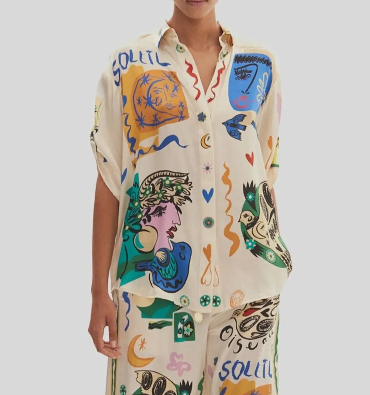 Alemais Soleil Silk Shirt Size 12 - Image 4