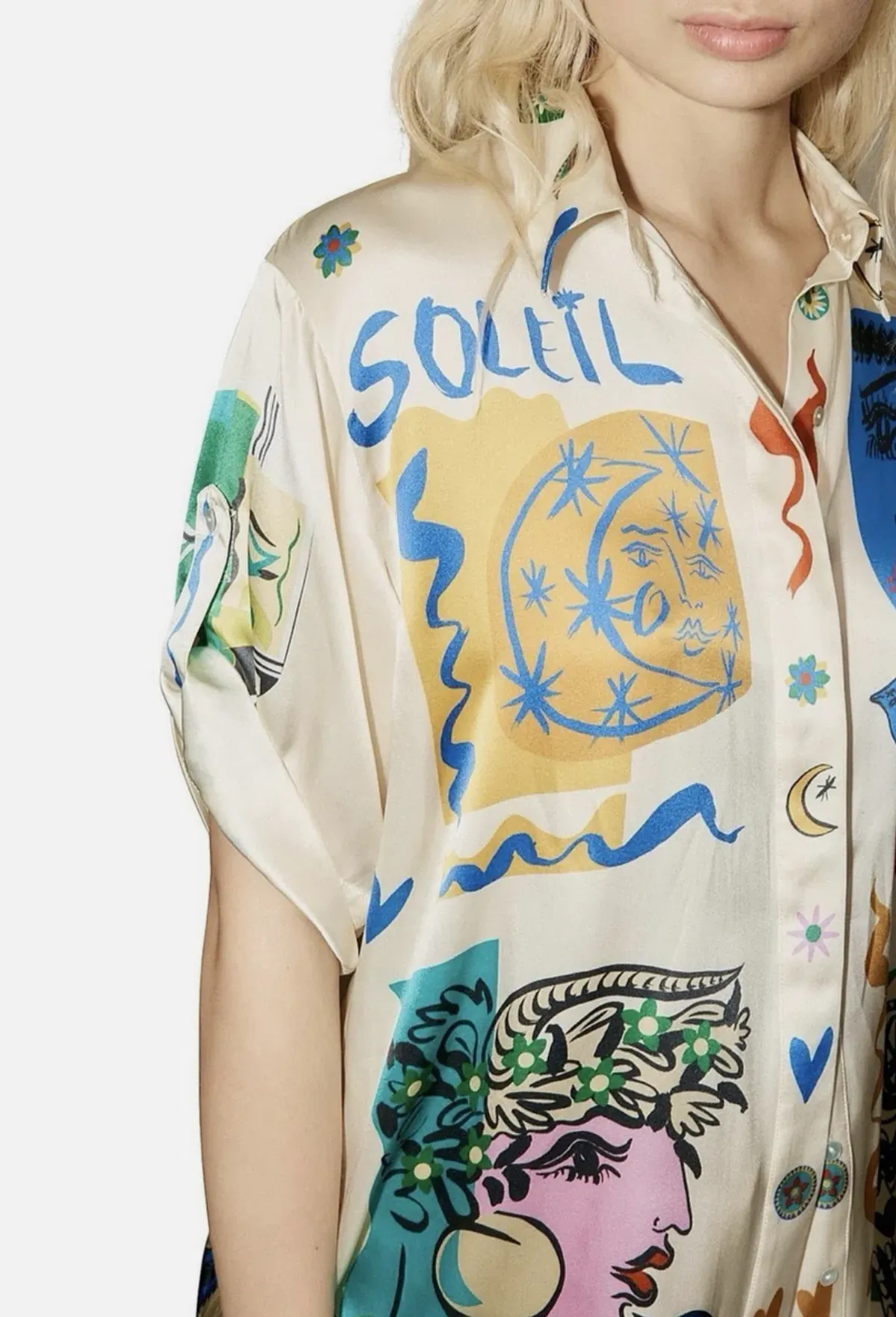 Alemais Soleil Silk Shirt Size 12 - Image 5