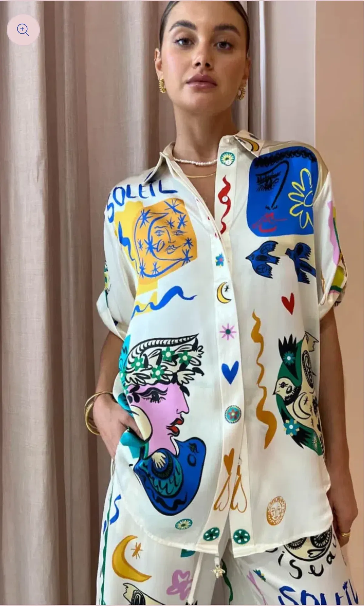 Alemais Soleil Silk Shirt Size 12 - Image 1