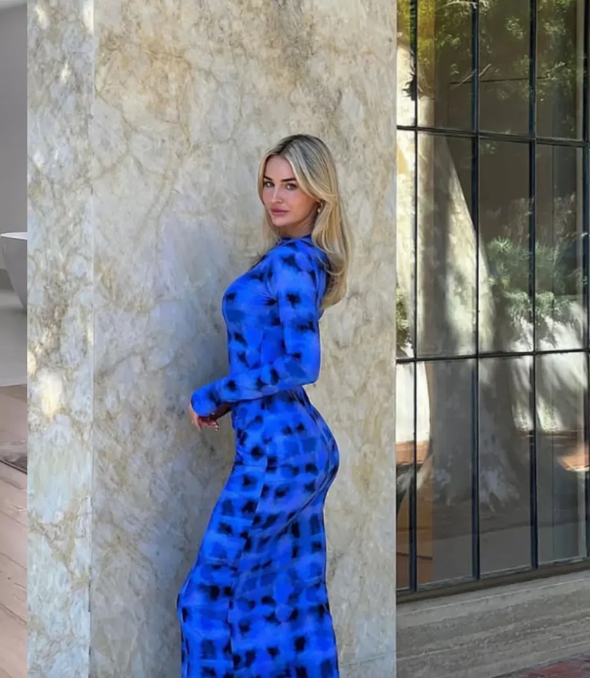 Suboo SHIBORI LONG SLEEVE ROUCHED MAXI DRESS - size S - Image 7