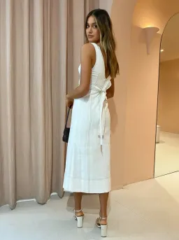 ACLER white midi dress for rent on The Volte - image 3