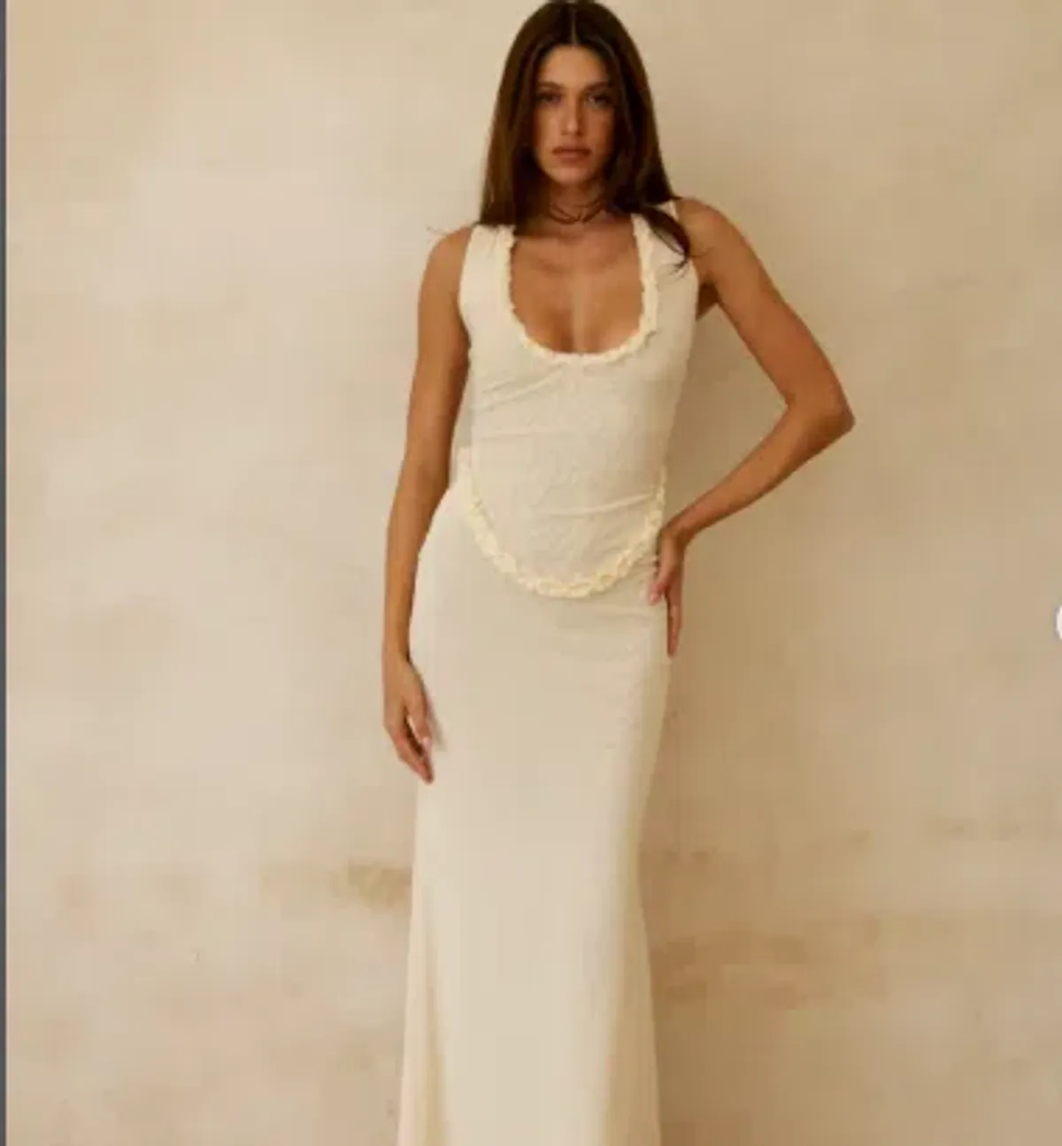 Amelie Teje Miro Maxi Dress in Butter 6 - Image 1