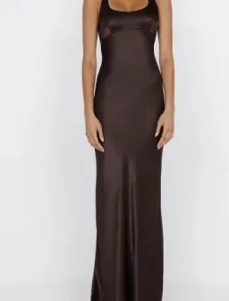 Bec + Bridge Maxina Crossover Dress in Dark Chocolate 6 for rent on The Volte - image 1