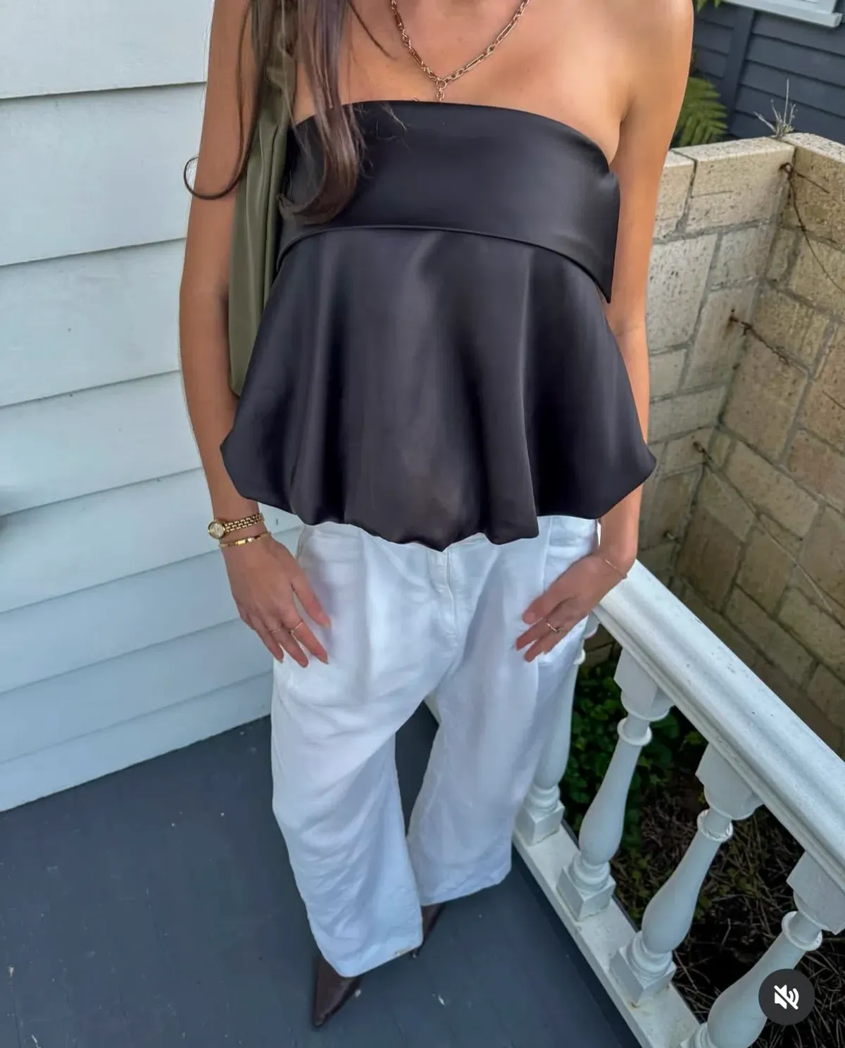 HARRIS TAPPER Eliza Top Black Size 8 AU - Image 8