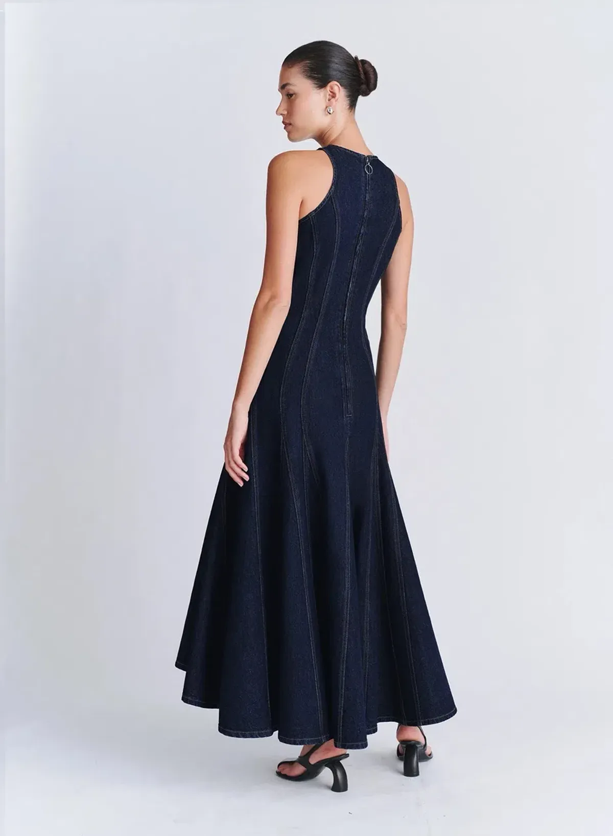 ANNA QUAN Bianca Dress Indigo Denim 8 AU - Image 4