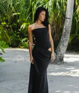 HNTR The Label Huxley Gown in Black 6 for rent on The Volte - image 1
