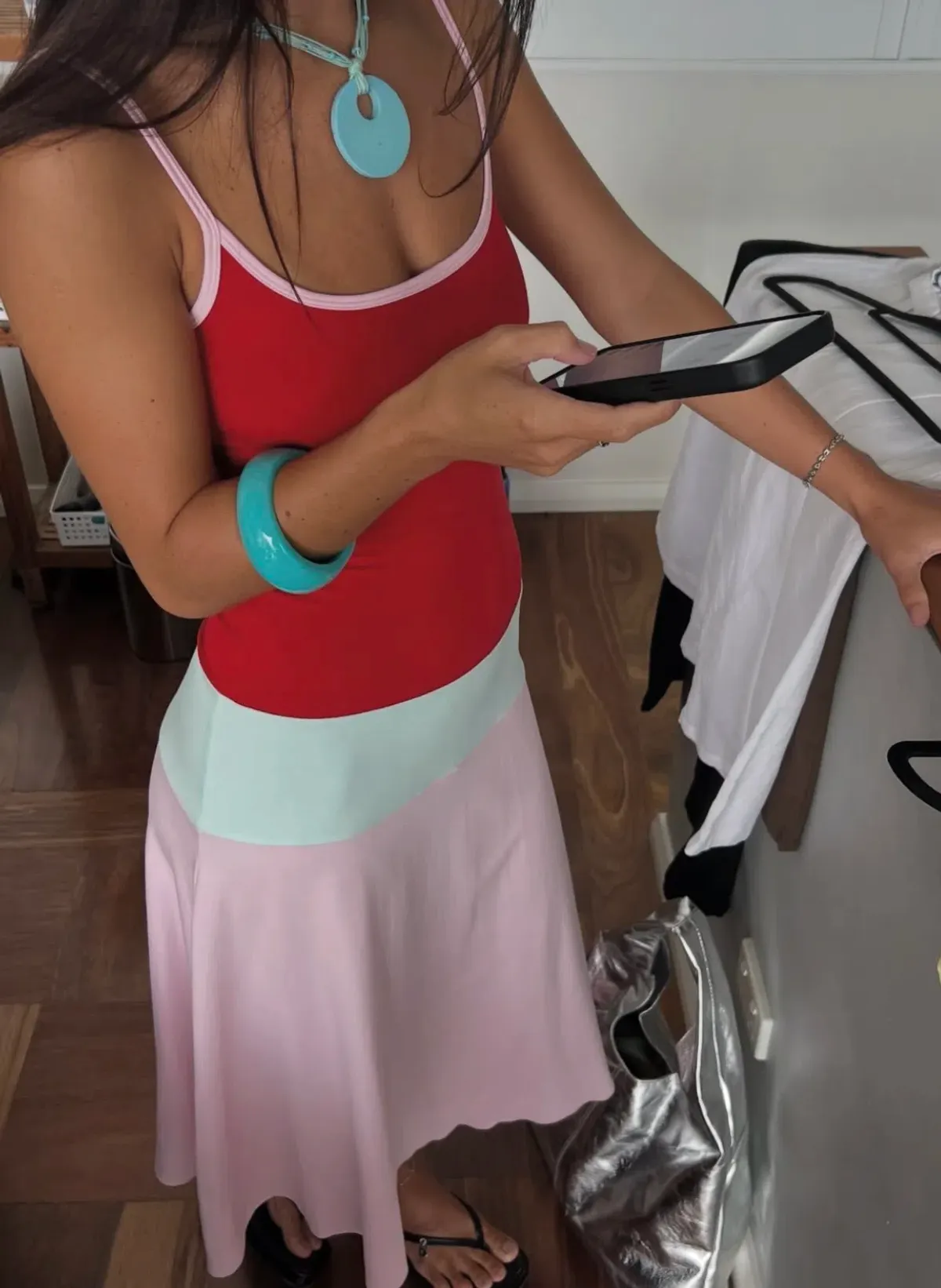 Lucy Midi Dress - Sorbet - Image 1