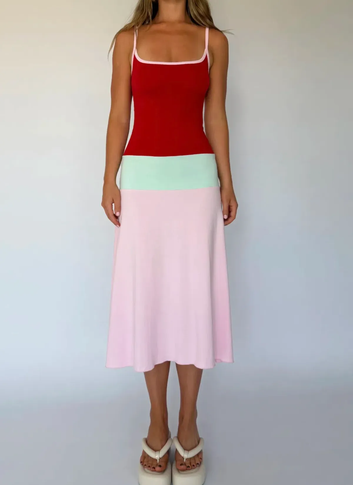 Lucy Midi Dress - Sorbet - Image 2