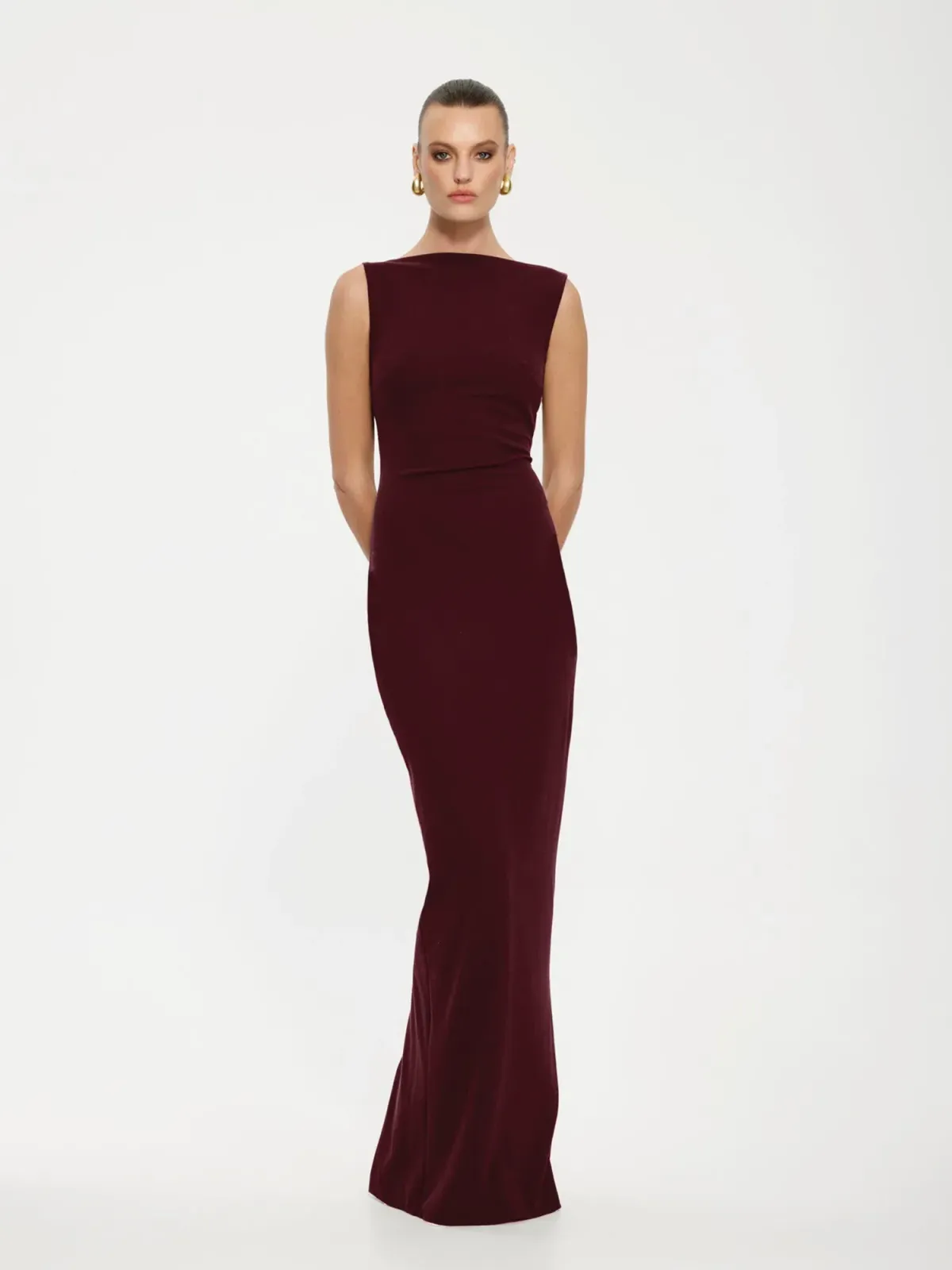 Effie Kats - Verona Gown - Wine - Size M (10) - Image 1