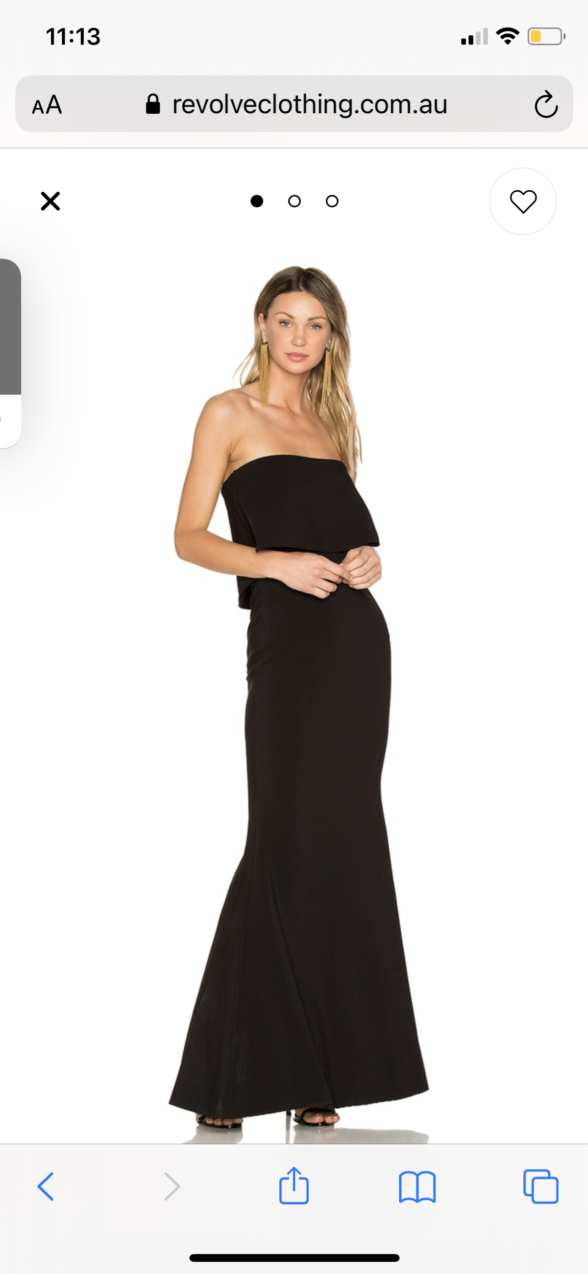 LIKELY driggs gown in black - Image 2