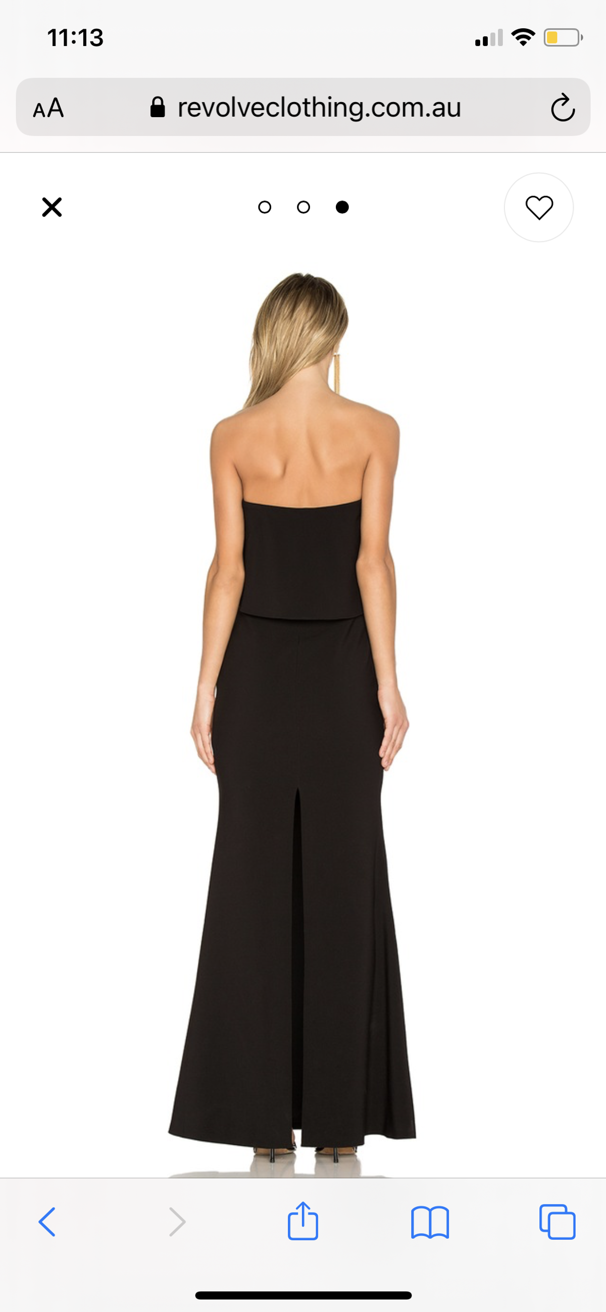 LIKELY driggs gown in black - Image 4