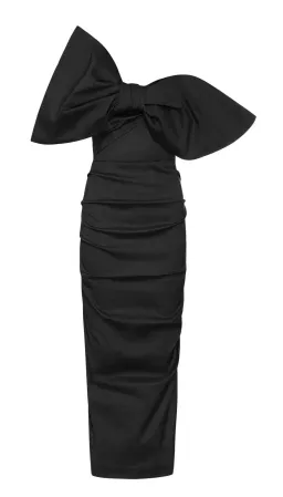 Rachel Gilbert Memphis Midi Dress in Black Size 2 / AU 10 for rent on The Volte - image 3