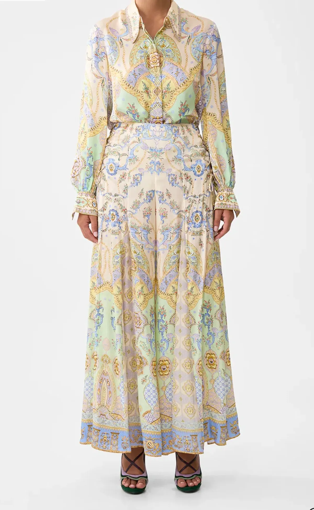 Camilla Flares With Lace Up Side - East Of Istanbul - Image 1