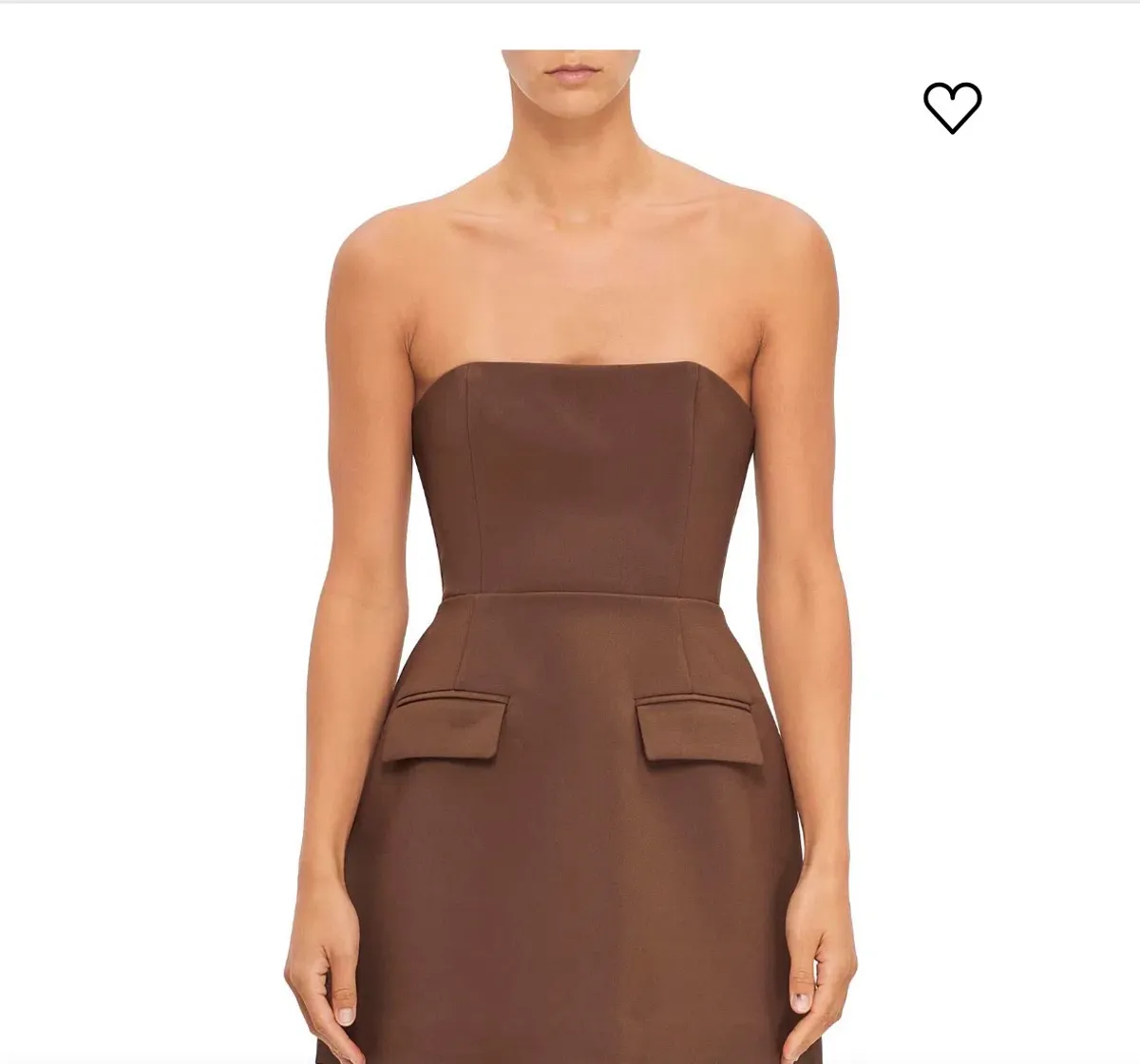 Odd muse brown strapless mini dress in a Extra Large  - Image 1