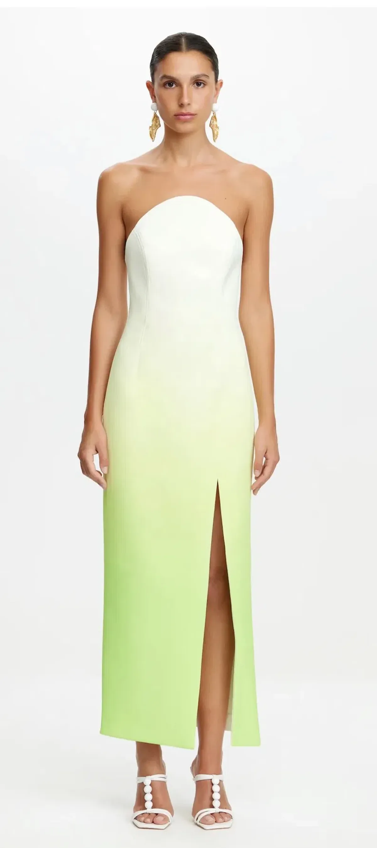 Acler Panton Midi Dress - Strapless - Image 1