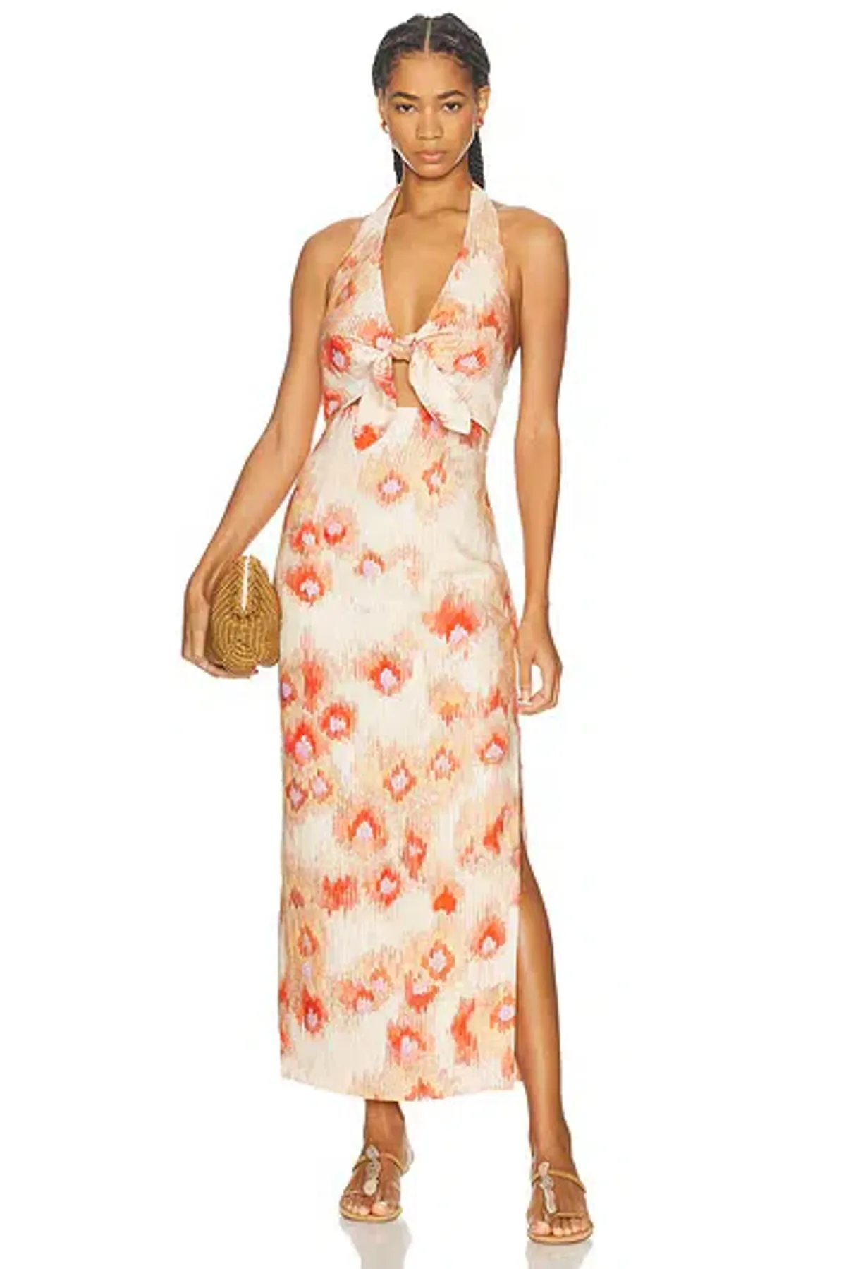SIR The Label FIORELLA TIE MIDI DRESS size 6 - Image 1
