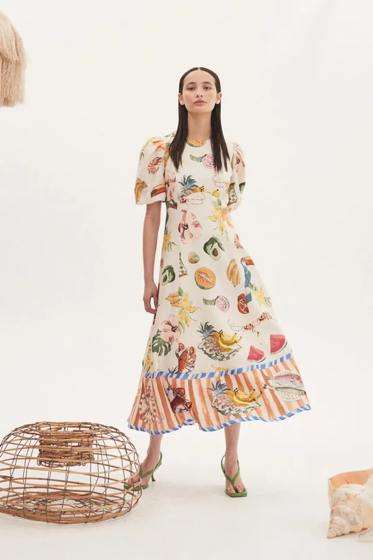 Alemais Theo Midi Dress Multi Size 8 AU - Image 15