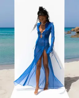 Farretti Dress Blue for rent on The Volte - image 1