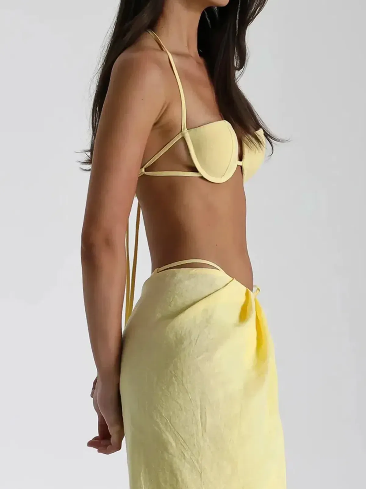 Natalie Rolt Set - Lemon Belle Skirt and Hazel Crop - Image 2
