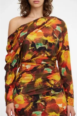 Acler Burford Midi Dress Print Size 6 for rent on The Volte - image 5