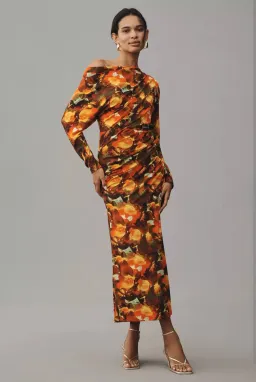 Acler Burford Midi Dress Print Size 6 for rent on The Volte - image 1