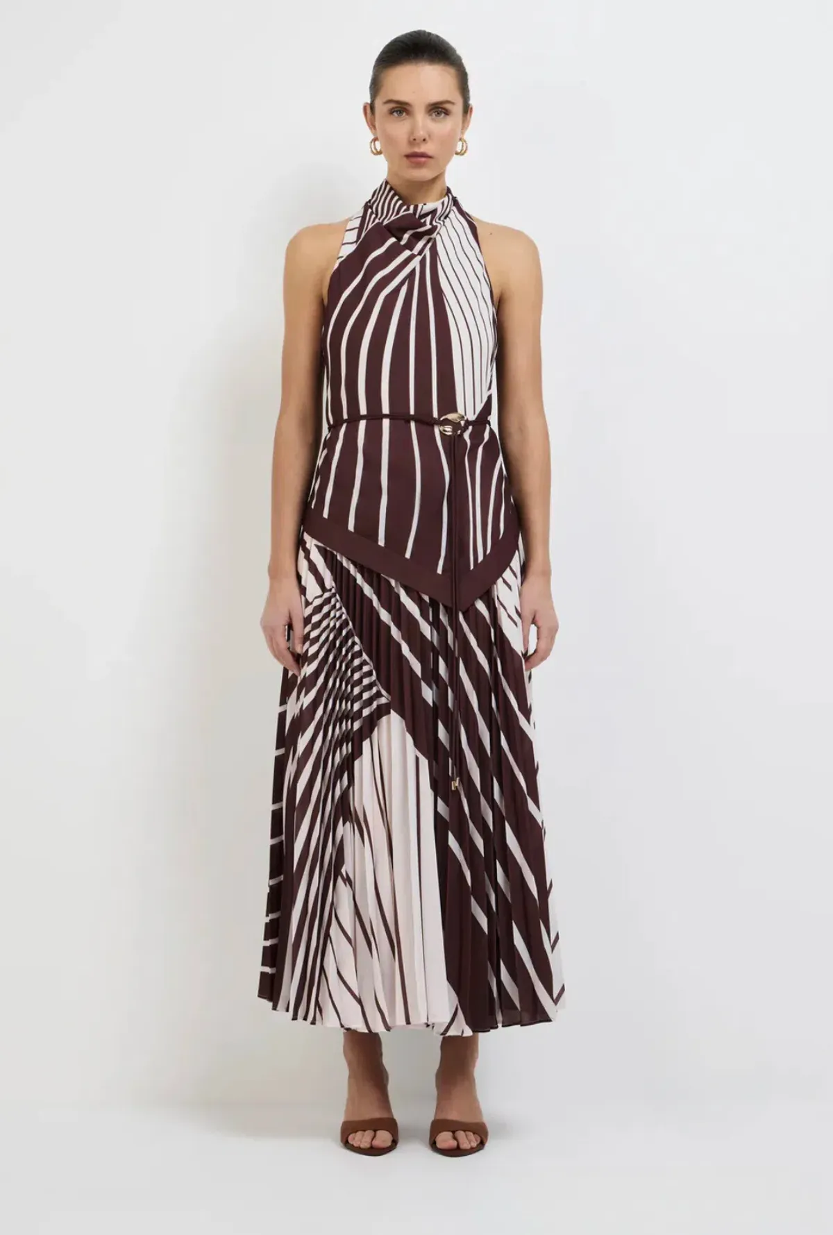 SHEIKE Montmartre Stripe Maxi Dress Size 14 - Image 2