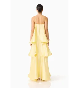 Elliatt Tilly Tiered Maxi Dress Butter Yellow Size S/AU 8 for rent on The Volte - image 3