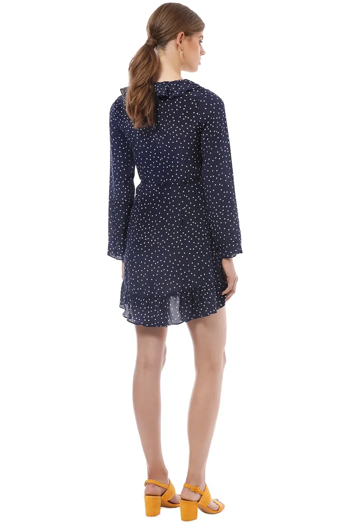 Realisation Par Alexandra Wrap Dress Navy Star Size XS / AU 6 - Image 6