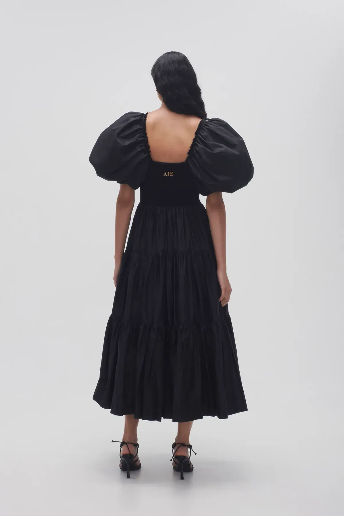 CASA PUFF SLEEVE MIDI DRESS (Aje) - Image 2