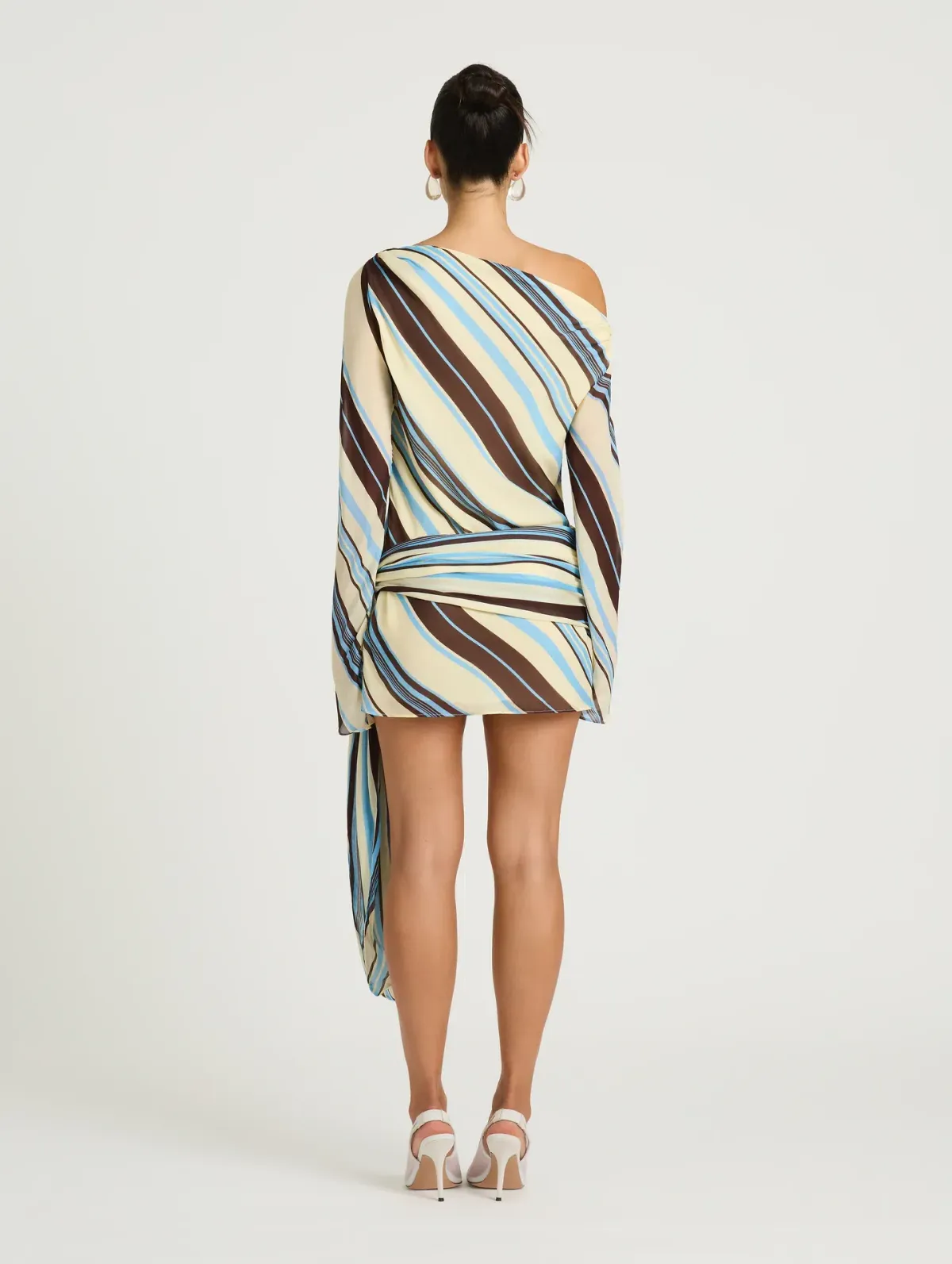 Benni Elise Mini Dress size 12 Ocean Stripe - Image 6