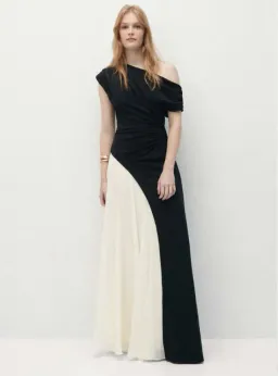 Sheike Celine Maxi Dress Black Contrast Size 8 for rent on The Volte - image 1