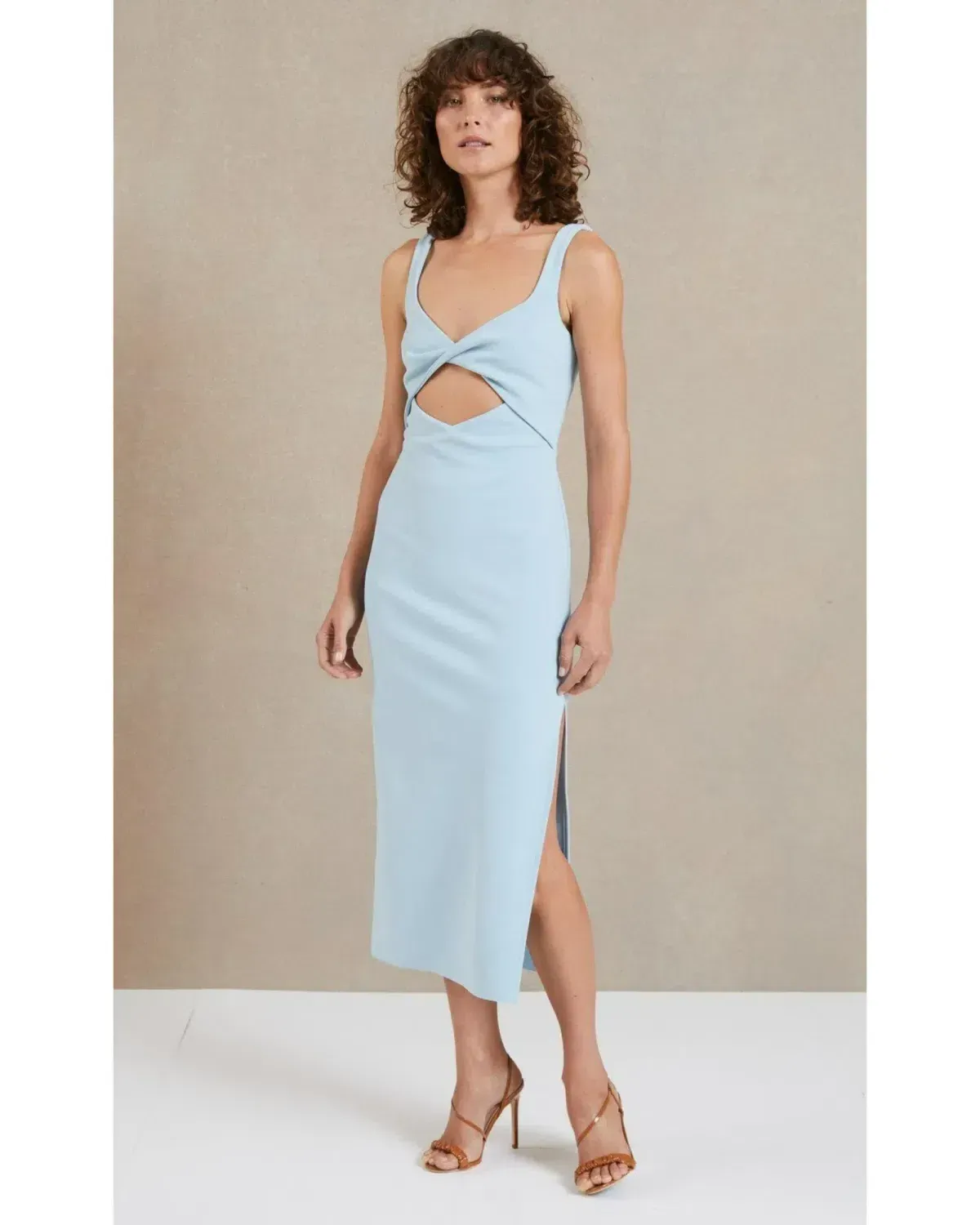 Bec & Bridge Joelle Midi Dress Blue Size 10 - Image 1