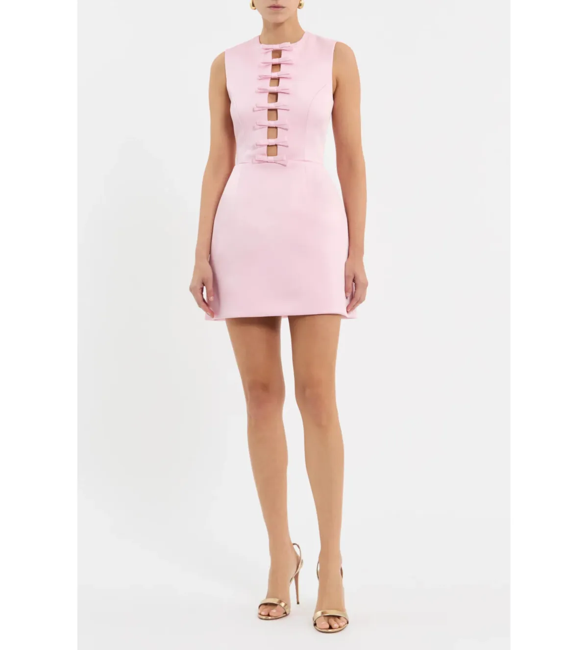 Rebecca Vallance Aymee Mini Dress Soft Pink Size 10 - Image 1