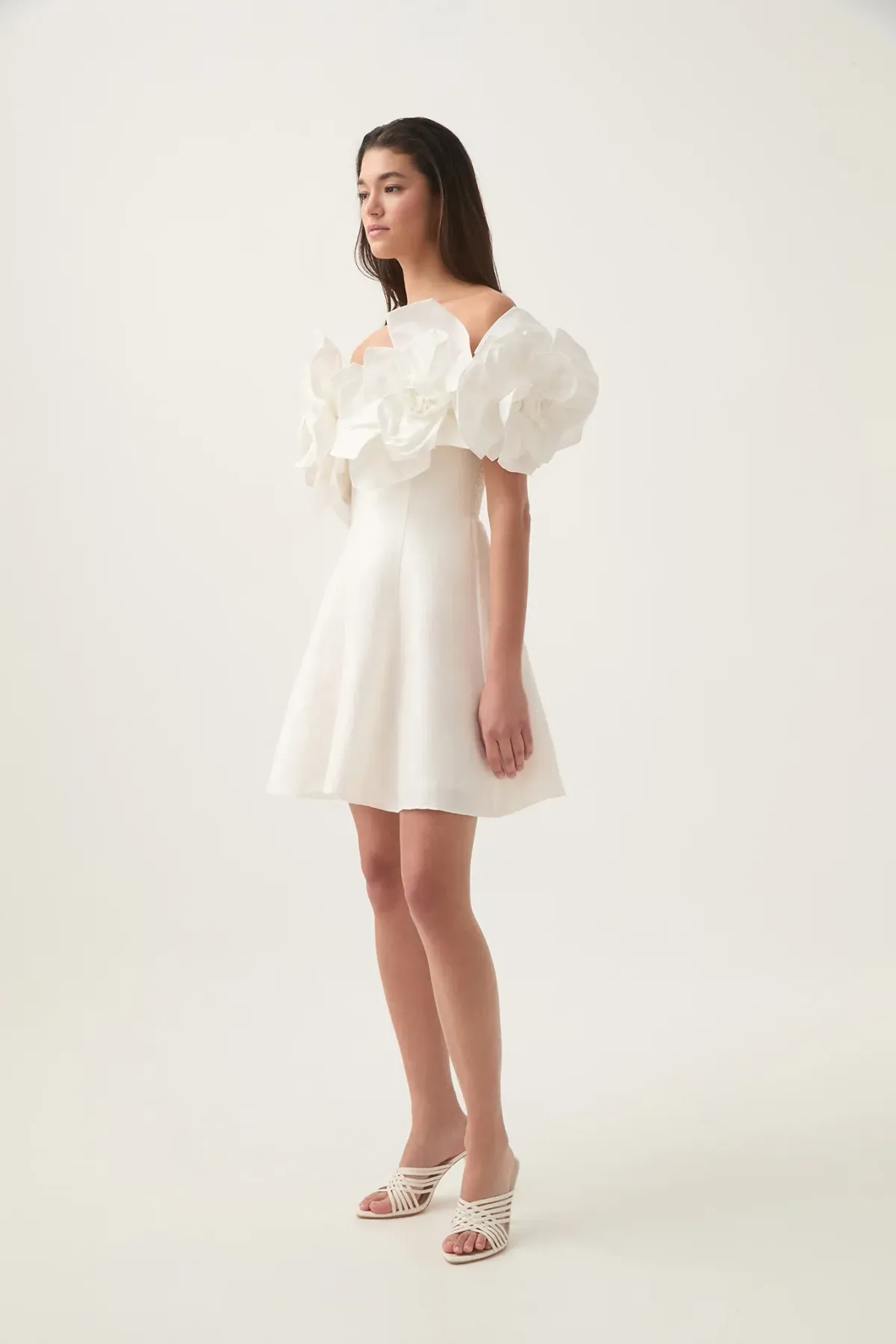  Aje Etta Mini Dress White size 14 - Image 4