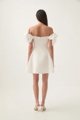  Aje Etta Mini Dress White size 14 for rent on The Volte - image 3