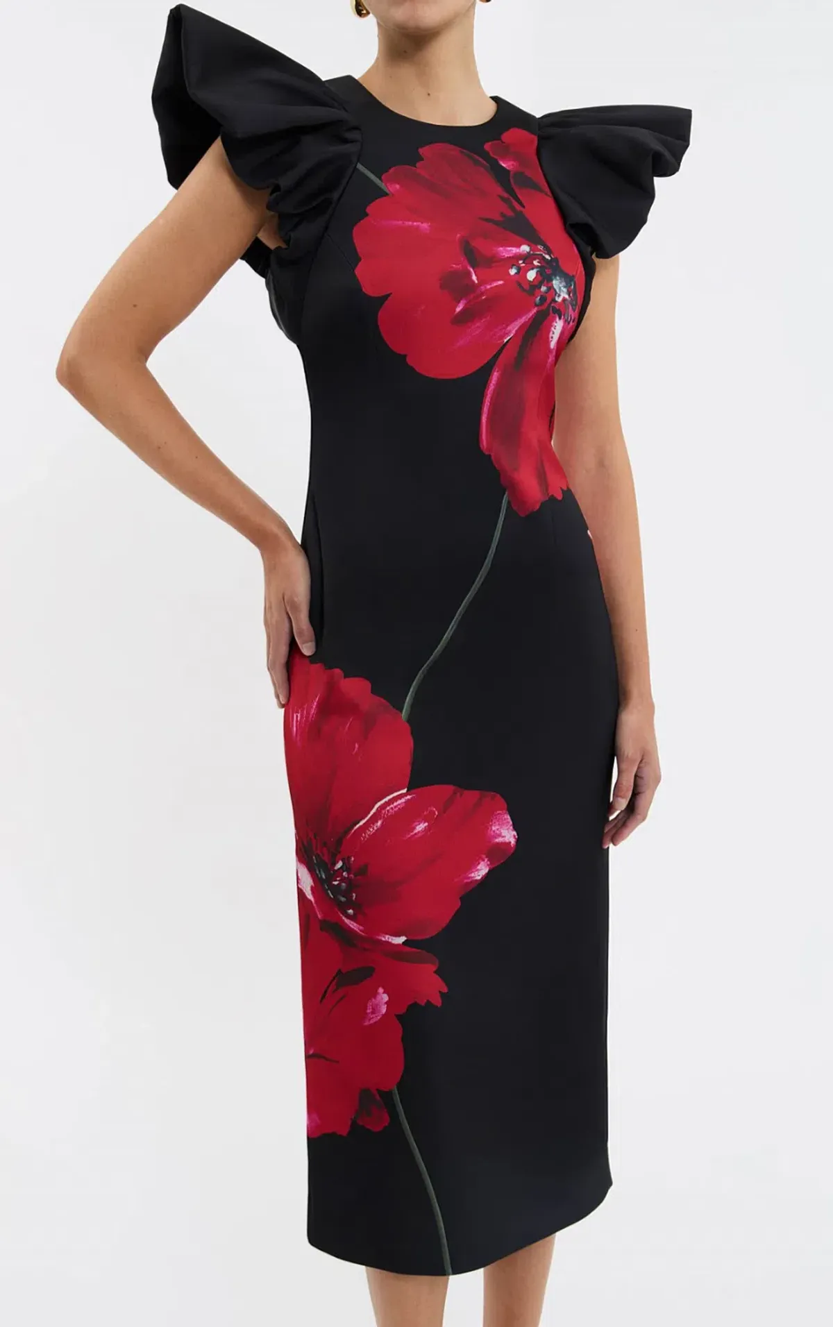 Rebecca Vallance Chaya Midi Black Size AU8 - Image 3