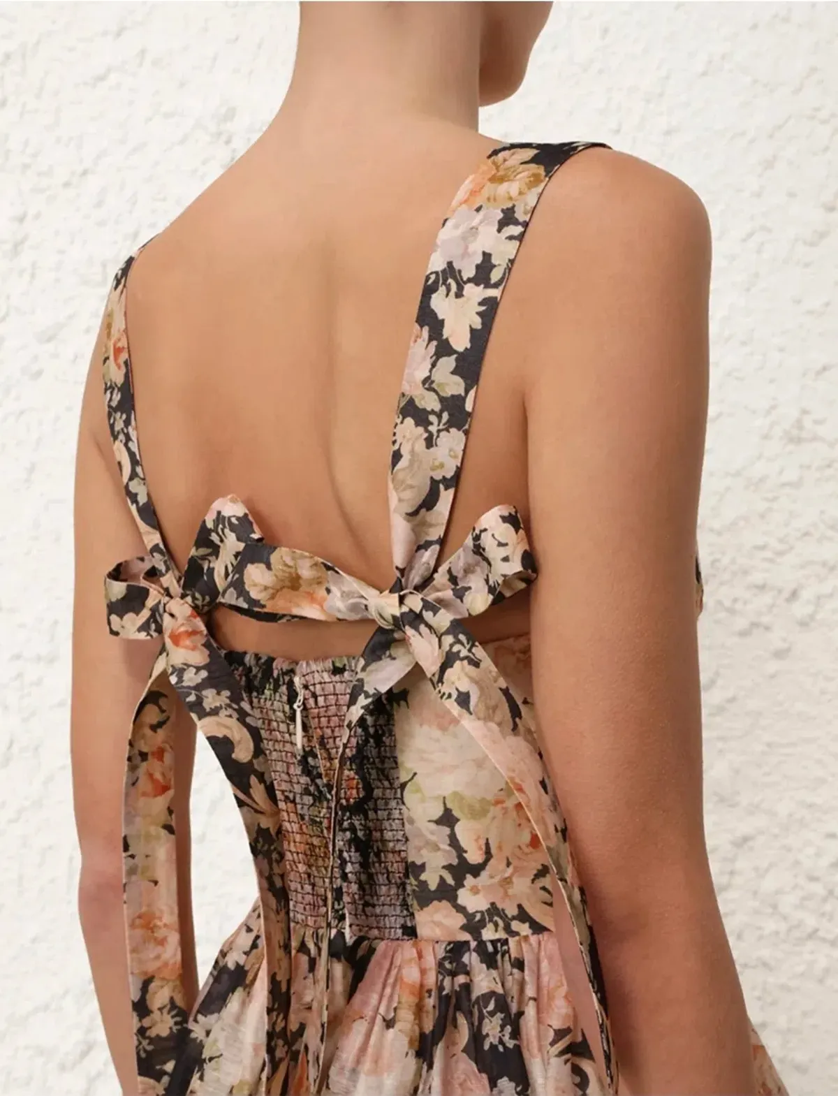 Zimmermann Illustration Midi Dress Tea Rococo Floral Size 3/AU14 - Image 6