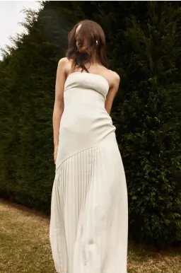 Bianca and Bridgett Mara pleated maxi dress for rent on The Volte - image 2