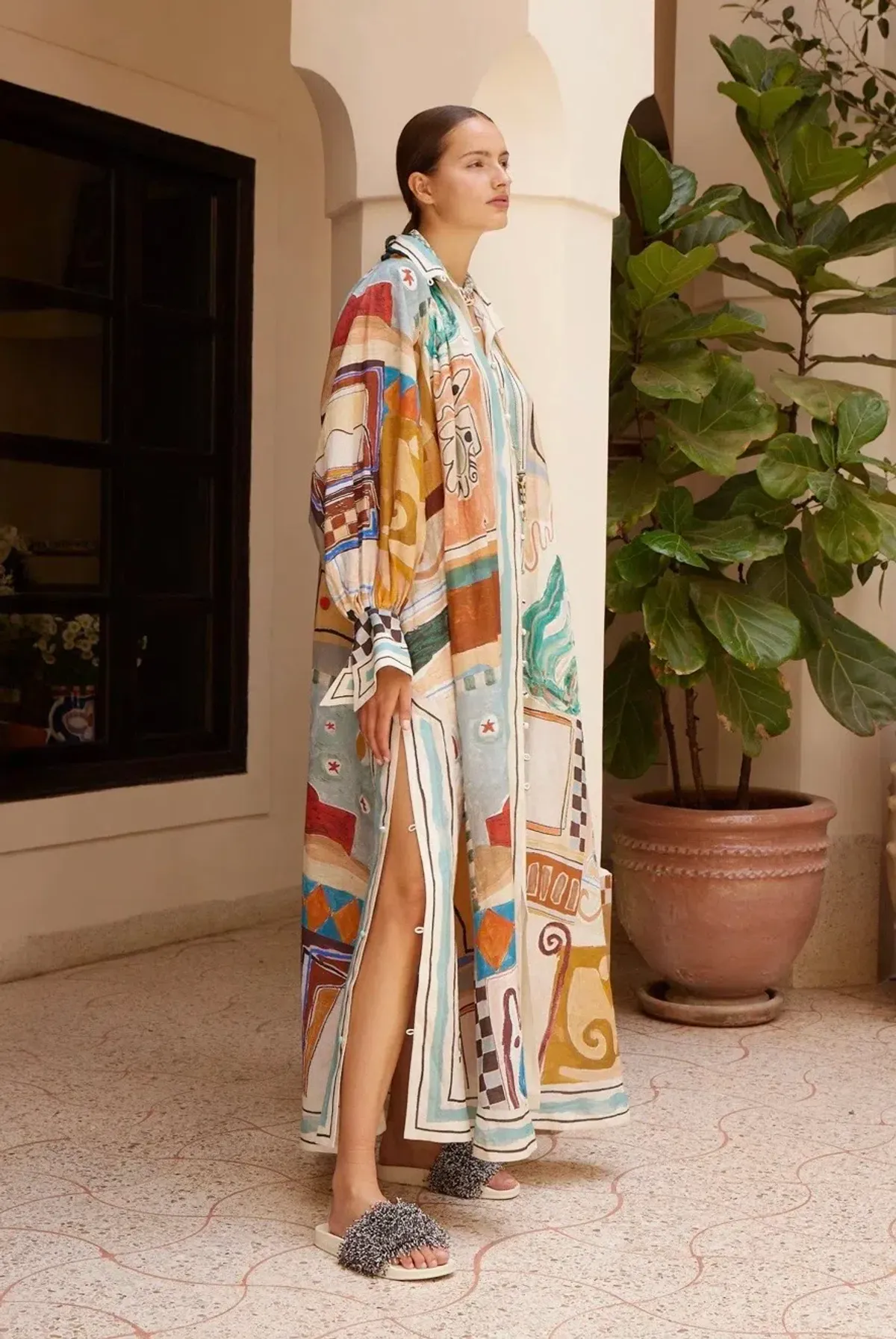 ALEMAIS MICHELLE SHIRTDRESS Size 10 - Image 2