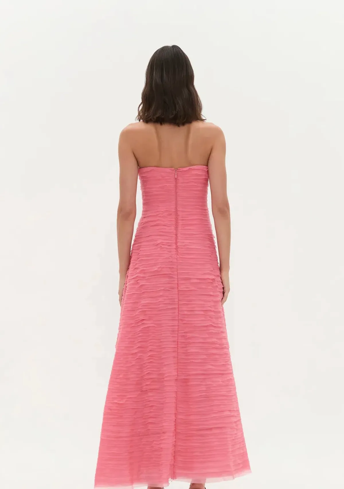 AJE Soundscape Maxi Dress in Guava Pink Size 12 - Image 4