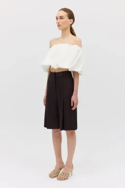 Bianca Spender Cotton Hazel Top White Size 6 for rent on The Volte - image 4