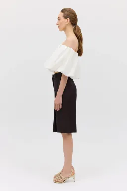 Bianca Spender Cotton Hazel Top White Size 6 for rent on The Volte - image 5