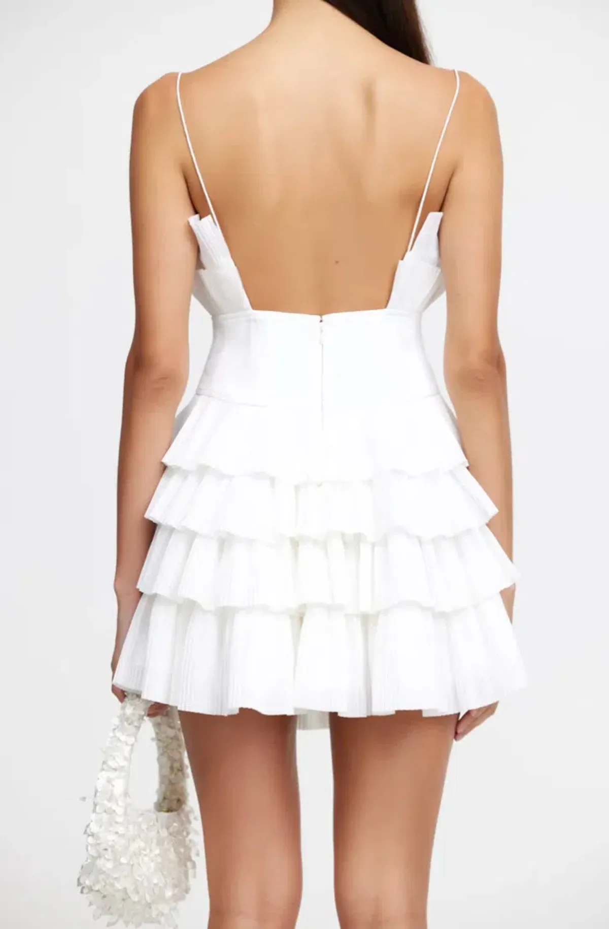 ACLER - Tremore Mini Dress Ivory - Image 4
