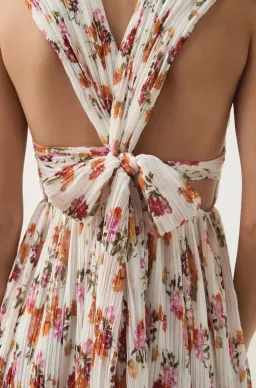 AJE - Becoming Bow Back Midi Dress for rent on The Volte - image 3