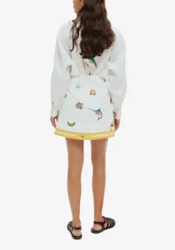 ALEMAIS Clam Patch Shirt and Blue Marlin Mini Skirt Set Size 8 & 10 AU for rent on The Volte - image 5